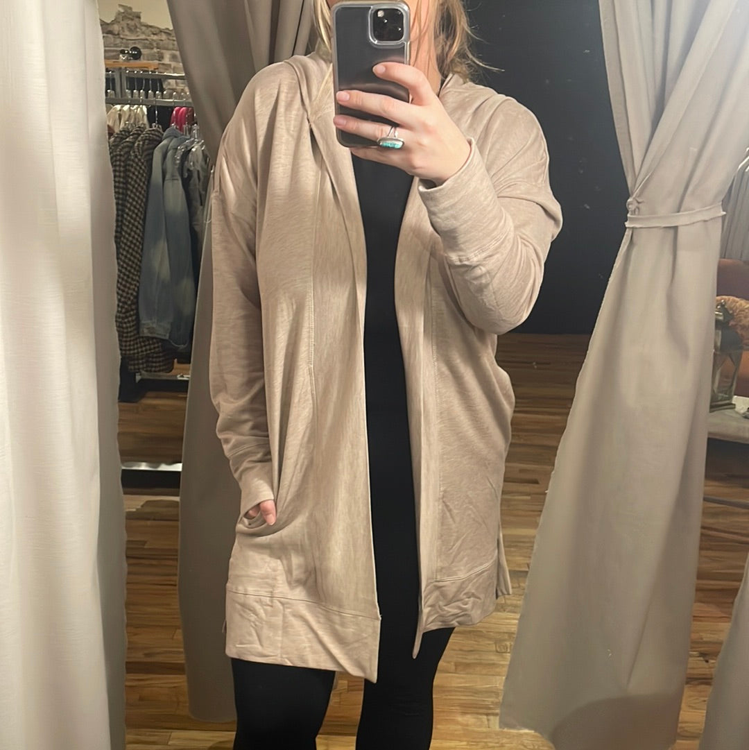 Hooded cardigan