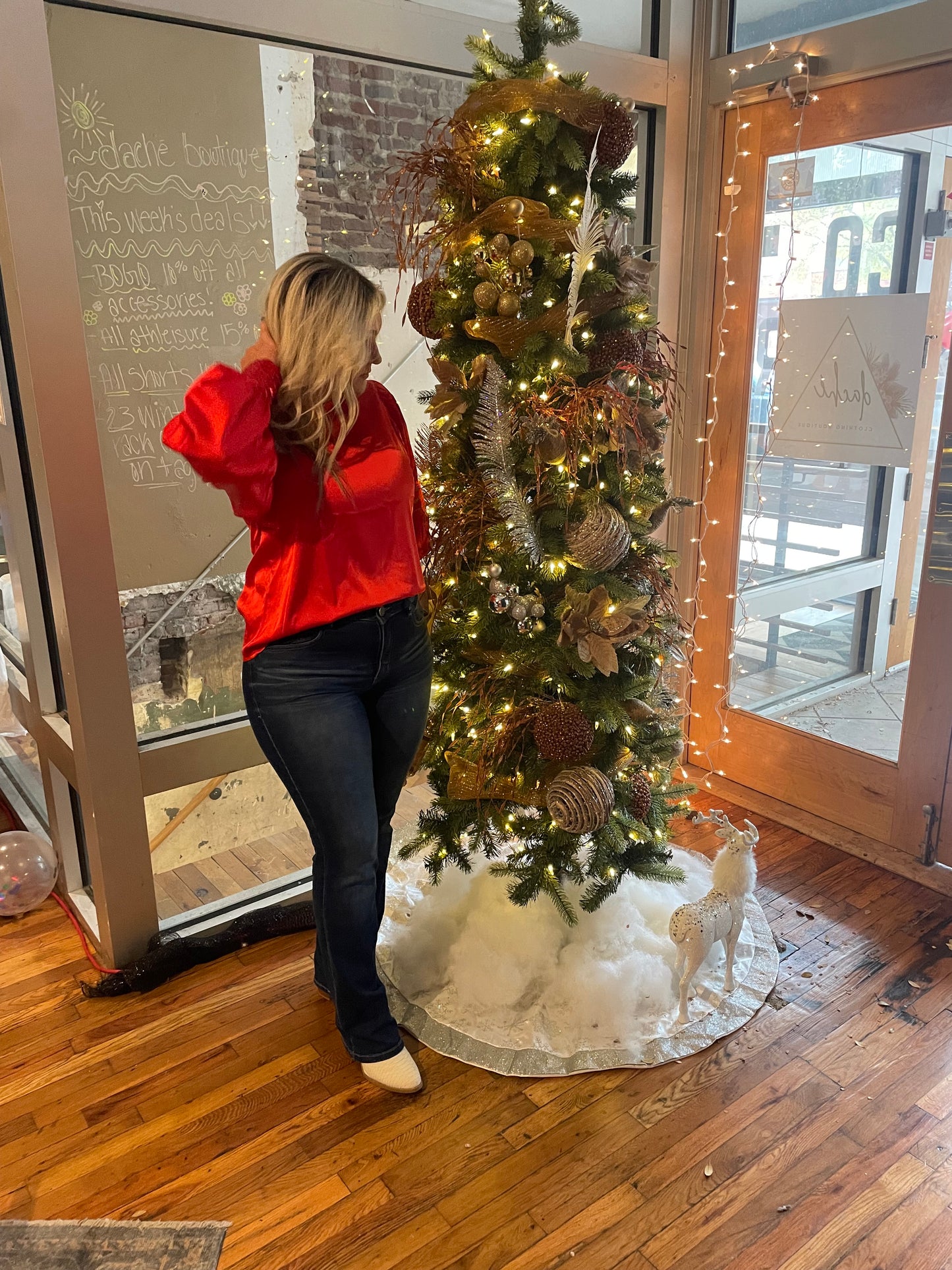 RAD Red Holiday Top