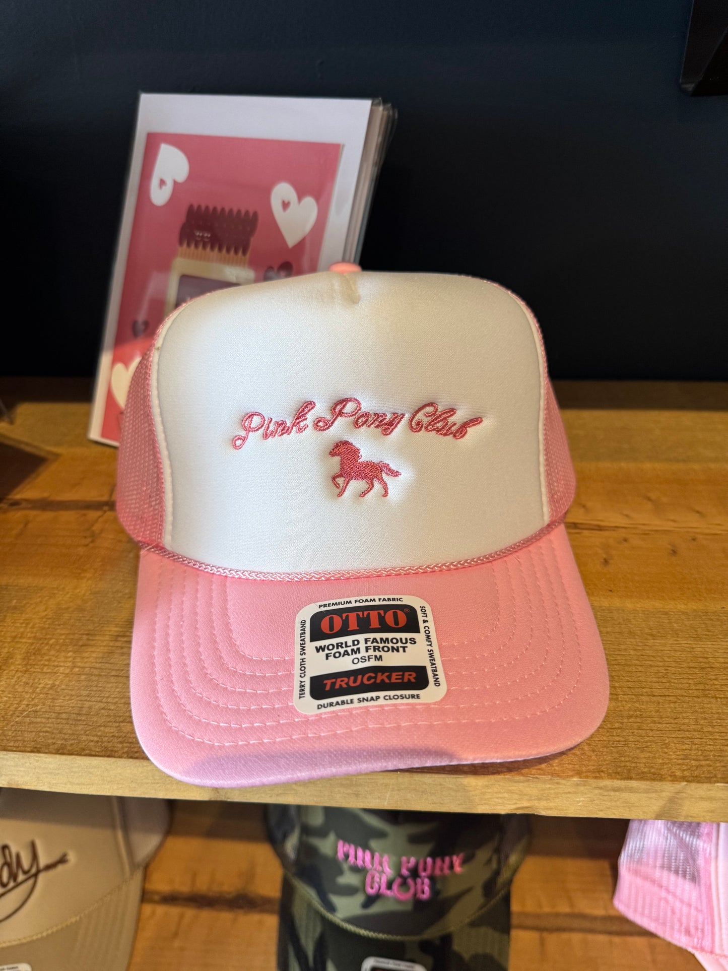 Pony club pink hat