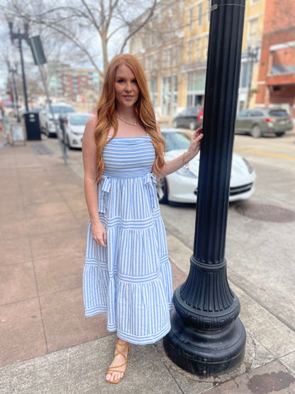 By the water