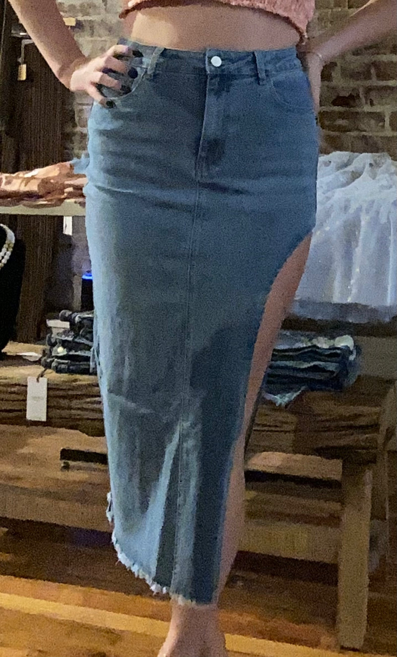 Denim skirt