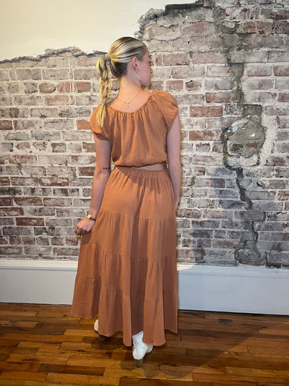 burnt orange top