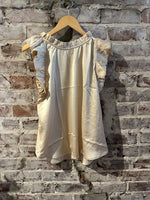 Cream ruffle