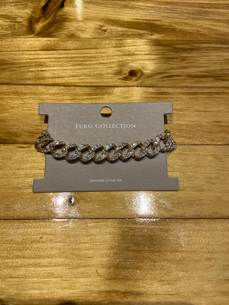 Thick chain bracelet