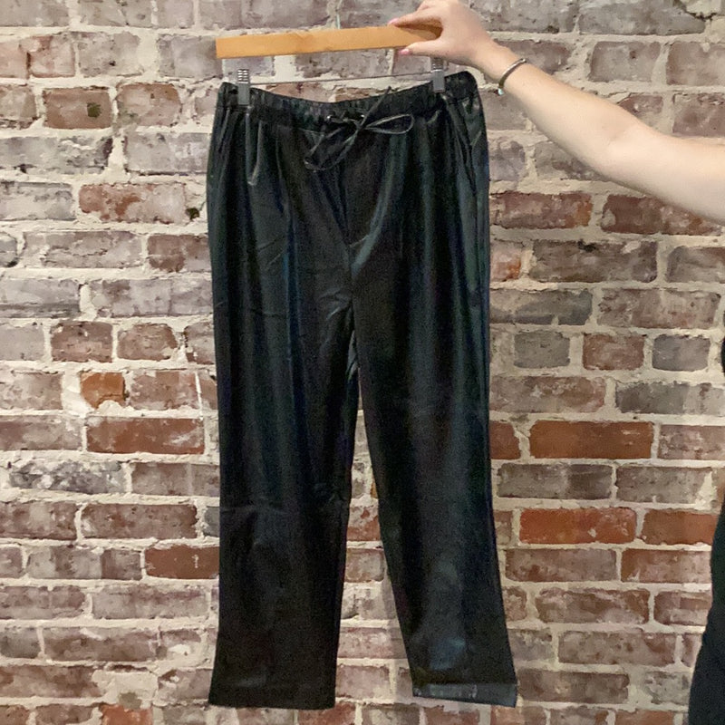 Black Leather High Waist